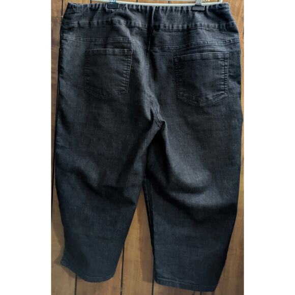 Blair Denim Jeans Capris Plus Size 20W 20 W Pockets Cropped Pants PullON Stretch - Picture 2 of 4